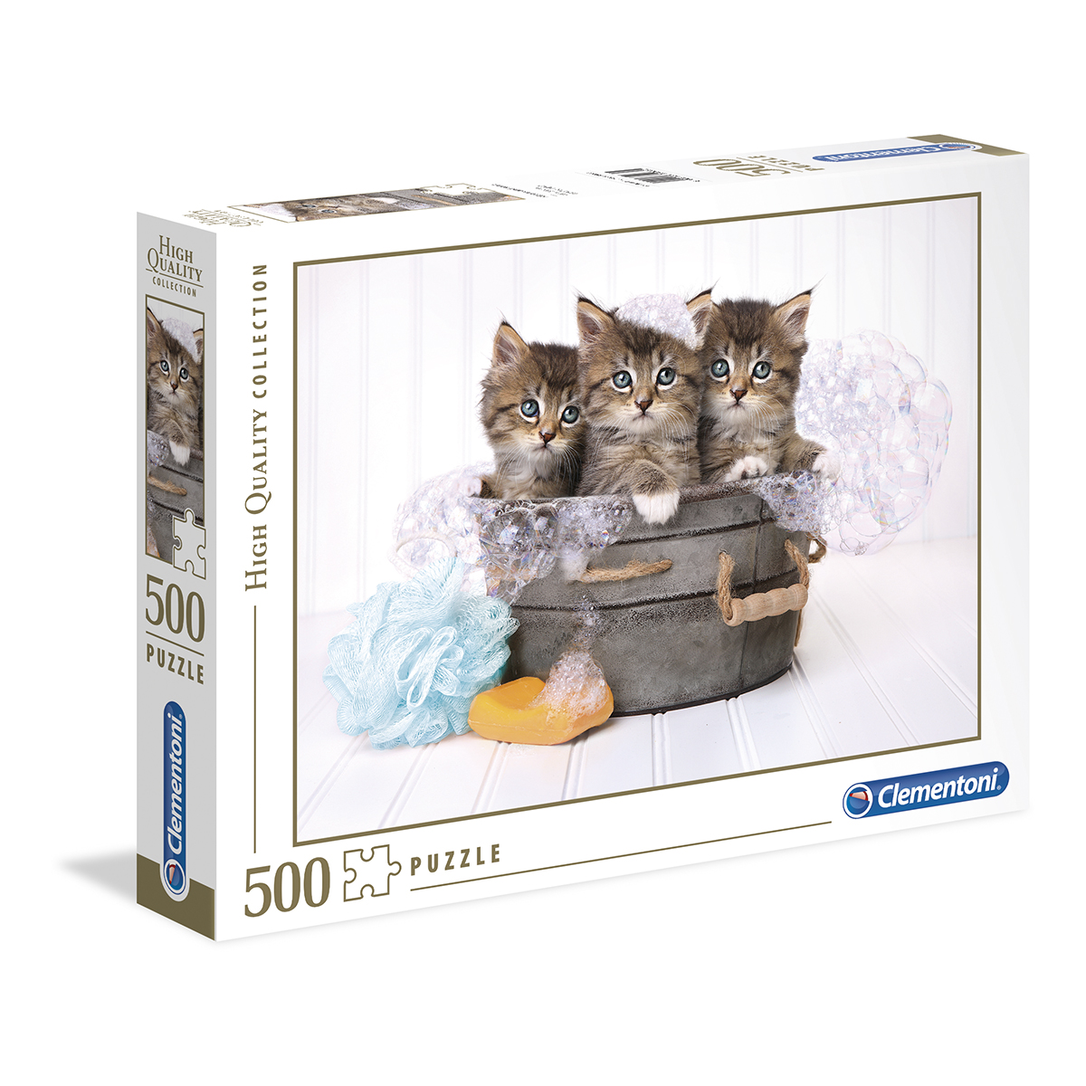 ROMPECABEZAS GATITOS Y JABÓN 500PZ
